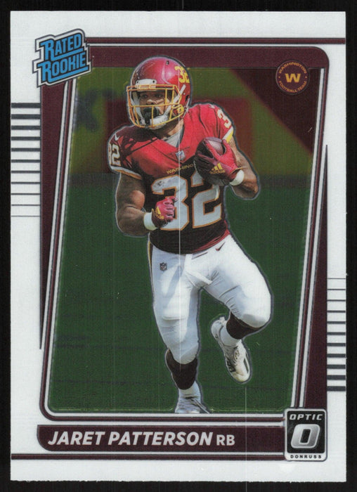 Jaret Patterson 2021 Donruss Optic Rated Rooke # 297 RC Washington Football Team Base - Collectible Craze America