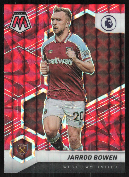 Jarrod Bowen 2021 Panini Mosaic Premier League # 83 Red Prizm West Ham United - Collectible Craze America