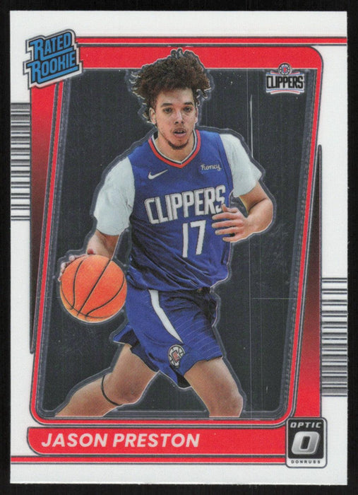 Jason Preston 2021 Panini Donruss Optic Rated Rookie # 160 RC Los Angeles Clippers - Collectible Craze America