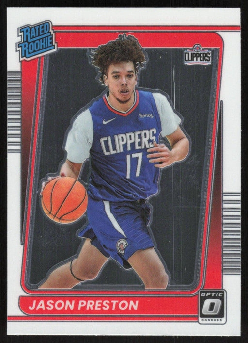 Jason Preston 2021 Panini Donruss Optic Rated Rookie # 160 RC Los Angeles Clippers - Collectible Craze America