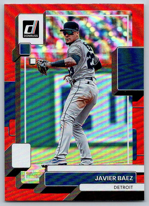 Javier Baez 2022 Donruss Baseball # 204 Holo Red Detroit Tigers - Collectible Craze America