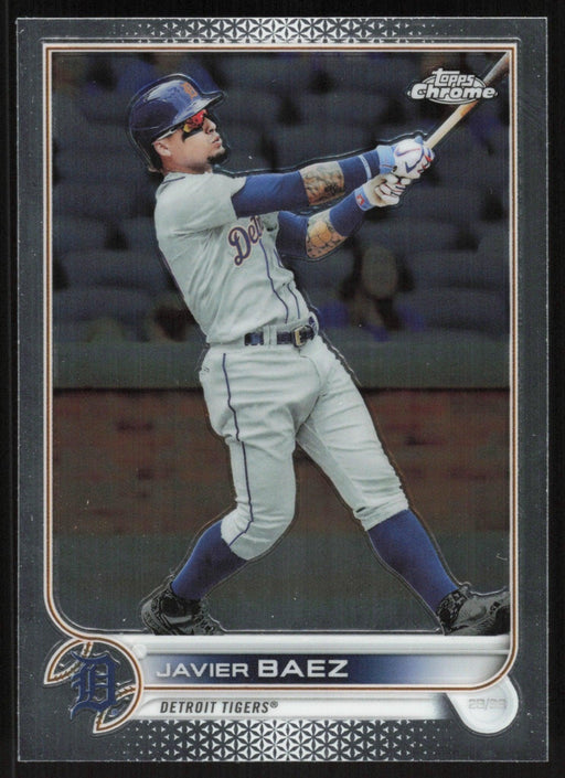 Javier Baez 2022 Topps Chrome Baseball # 147 Detroit Tigers Base - Collectible Craze America