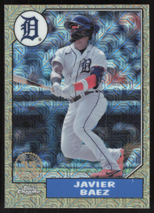 Javier Baez 2022 Topps Update Chrome Silver Pack Mojo # T87CU-19 Detroit Tigers - Collectible Craze America