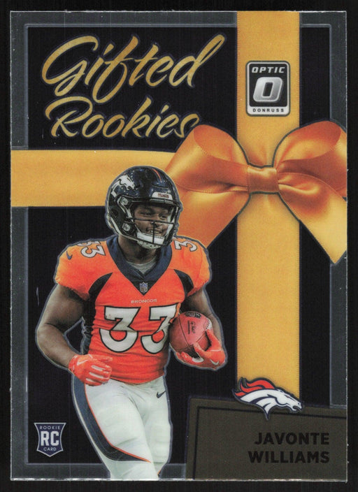 Javonte Williams 2021 Donruss Optic Gifted Rookies # GR-15 RC Denver Broncos - Collectible Craze America