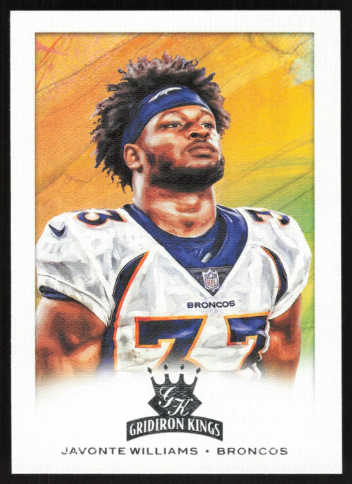 Javonte Williams 2021 Panini Chronicles Gridiron Kings # GK-16 RC Denver Broncos - Collectible Craze America