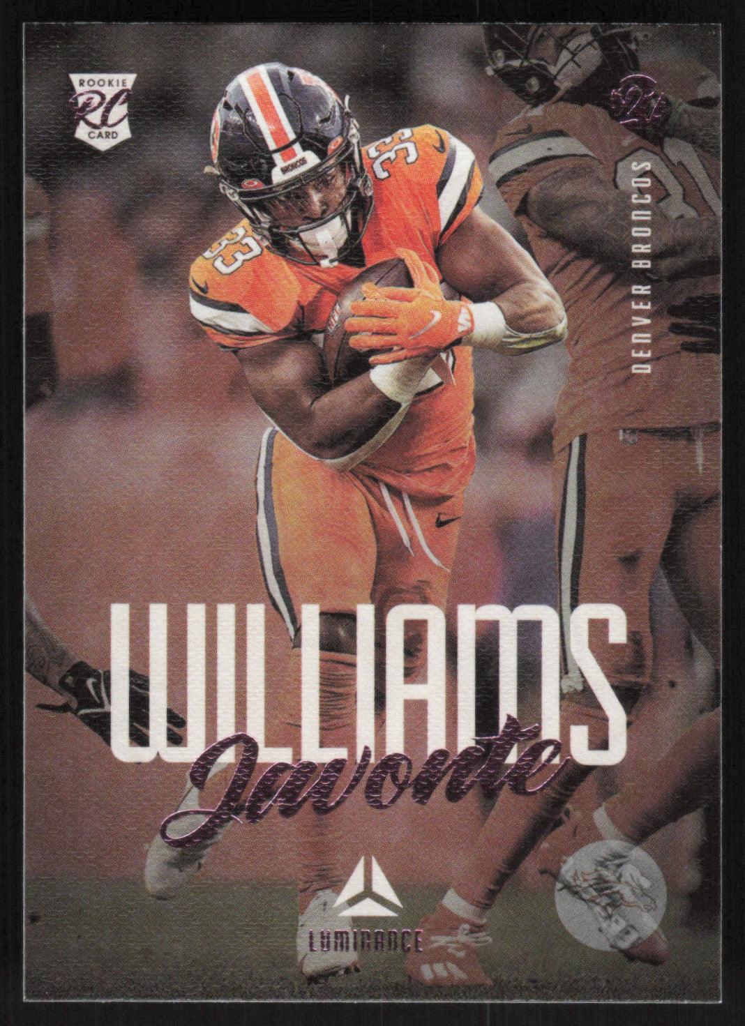 Javonte Williams 33 Denver Broncos vintage football poster shirt