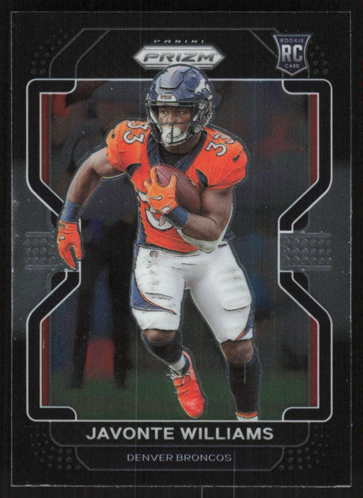 Javonte Williams 2021 Panini Chronicles Prizm Black # PB-23 RC Denver Broncos - Collectible Craze America