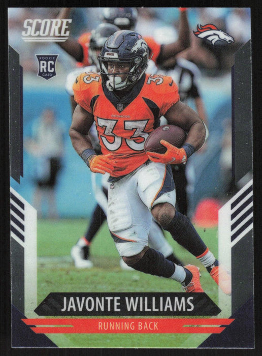 Javonte Williams 2021 Panini Chronicles Score # 419 RC Denver Broncos - Collectible Craze America