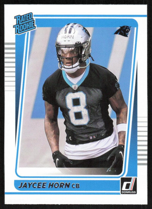 Jaycee Horn 2021 Donruss Football # 329 RC Carolina Panthers Rated Rookie Base - Collectible Craze America