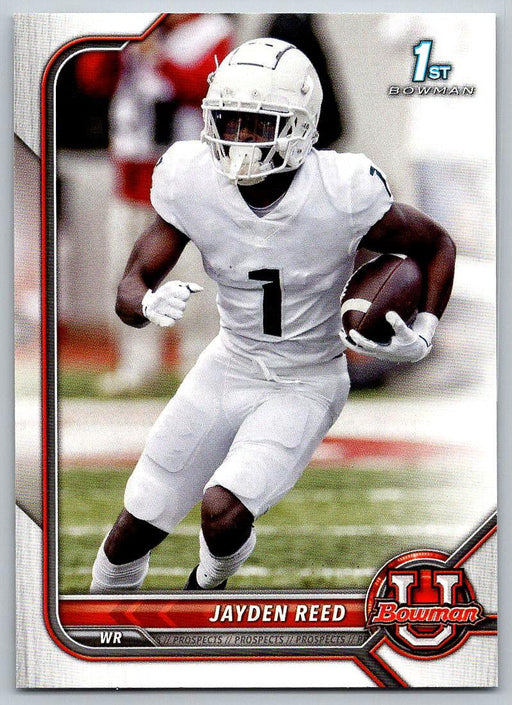 Jayden Reed 2021 Bowman University Football # 57 Michigan State Spartans 1st Bowman - Collectible Craze America