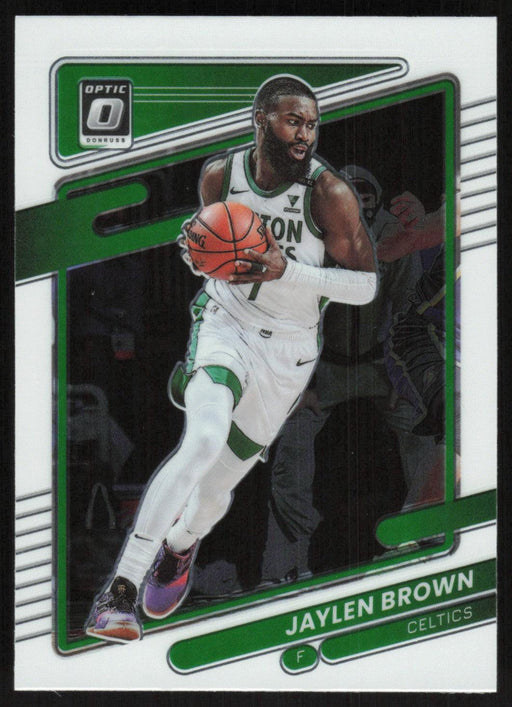 Jaylen Brown 2021 Panini Donruss Optic # 19 Boston Celtics Base - Collectible Craze America