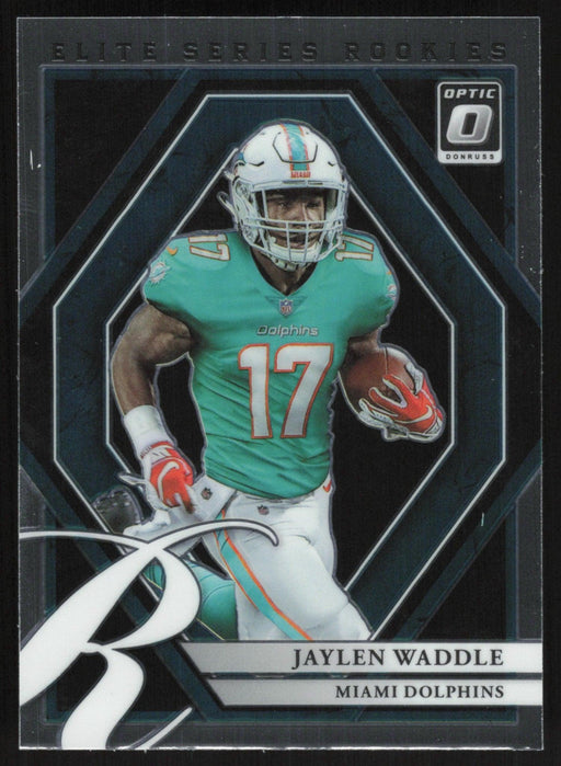 Jaylen Waddle 2021 Donruss Optic Elite Series Rookies # ESR-8 RC Miami Dolphins - Collectible Craze America