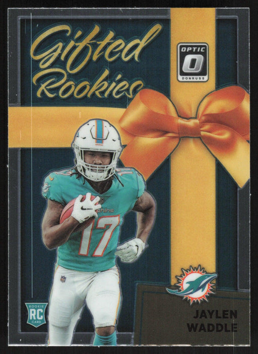 Jaylen Waddle 2021 Donruss Optic Gifted Rookies # GR-8 RC Miami Dolphins - Collectible Craze America