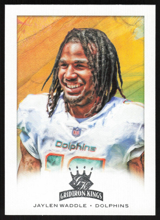 Jaylen Waddle 2021 Panini Chronicles Gridiron Kings # GK-26 RC Miami Dolphins - Collectible Craze America