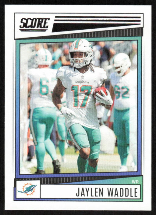 Jaylen Waddle 2022 Panini Score Football # 272 Base Miami Dolphins - Collectible Craze America