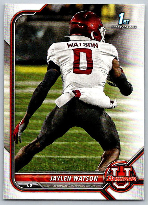 Jaylen Watson 2021 Bowman University Football # 76 Washington State Cougars 1st Bowman - Collectible Craze America