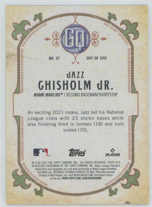 Jazz Chisholm 2022 Topps Gypsy Queen # 37 Miami Marlins - Collectible Craze America