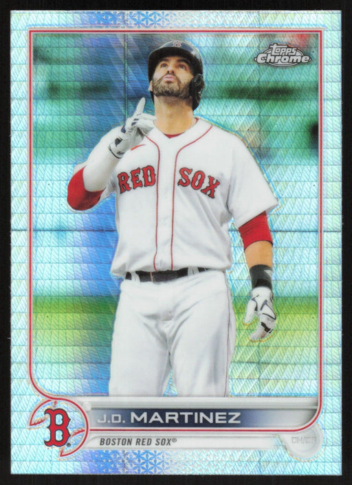 JD Martinez 2022 Topps Chrome # 67 Prism Refractor Boston Red Sox - Collectible Craze America