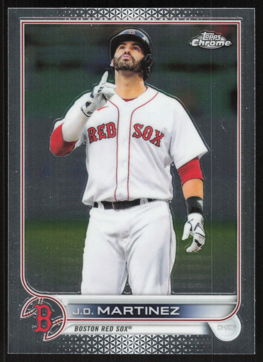 JD Martinez 2022 Topps Chrome Baseball # 67 Boston Red Sox Base - Collectible Craze America