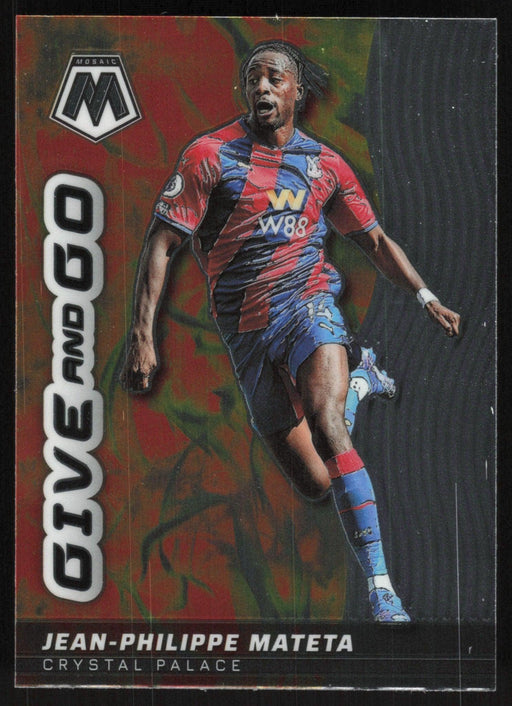 Jean-Philippe Mateta 2021 Panini Mosaic Premier League # 14 Give and Go Crystal Palace - Collectible Craze America