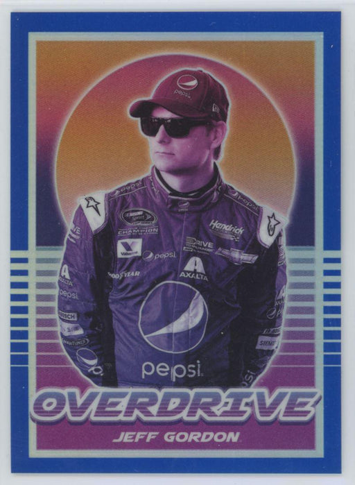 Jeff Gordon 2022 Panini Chronicles Racing Overdrive # 12 Blue Prizm 118/199 - Collectible Craze America