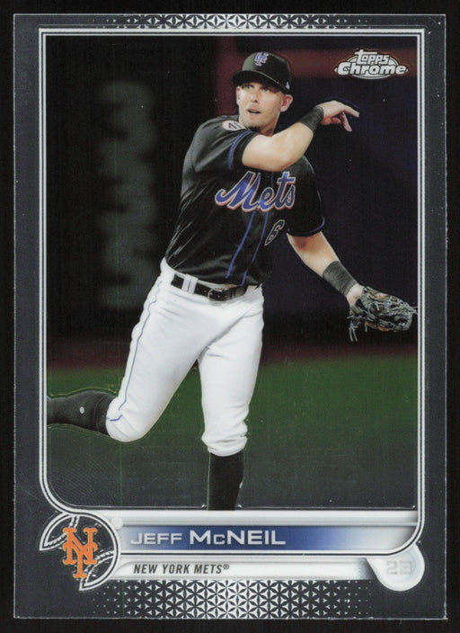 Jeff McNeil 2022 Topps Chrome Baseball # 2 New York Mets Base - Collectible Craze America