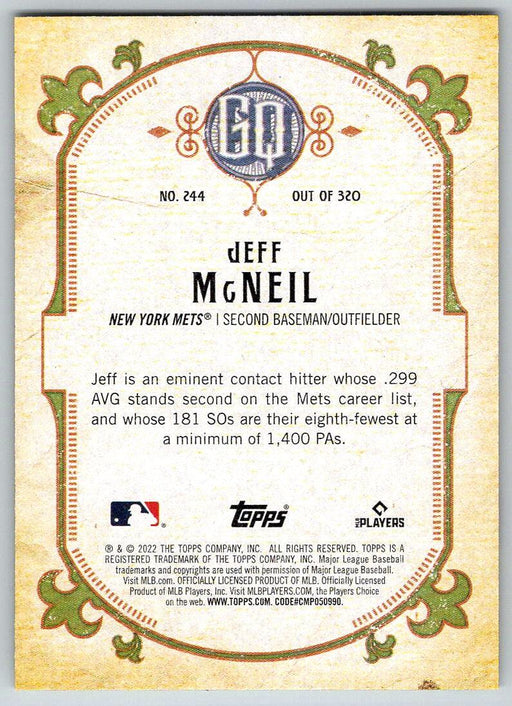 Jeff McNeil 2022 Topps Gypsy Queen # 244 New York Mets - Collectible Craze America