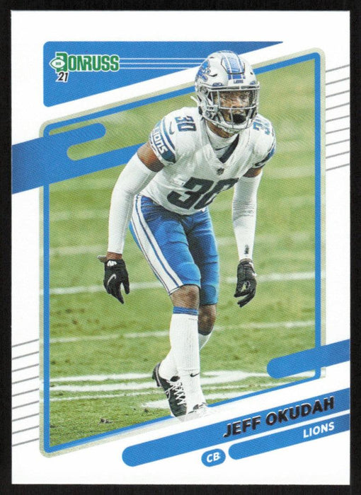 Jeff Okudah 2021 Donruss Football # 172 Detroit Lions Base - Collectible Craze America