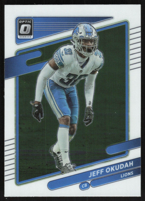 Jeff Okudah 2021 Donruss Optic # 86 Detroit Lions - Collectible Craze America