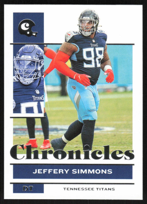 Jeffery Simmons 2021 Panini Chronicles # 100 Tennessee Titans Base - Collectible Craze America