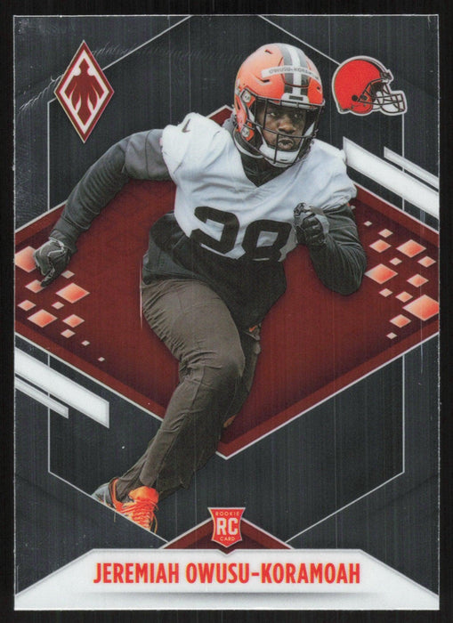 Jeremiah Owusu-Koramoah 2021 Panini Phoenix Football # 166 RC Cleveland Browns Base - Collectible Craze America