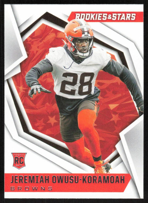 Jeremiah Owusu-Koramoah 2021 Panini Rookies & Stars # 180 RC Cleveland Browns Base - Collectible Craze America