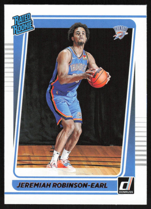 Jeremiah Robinson-Earl 2021 Donruss Rated Rookie # 220 RC Oklahoma City Thunder - Collectible Craze America