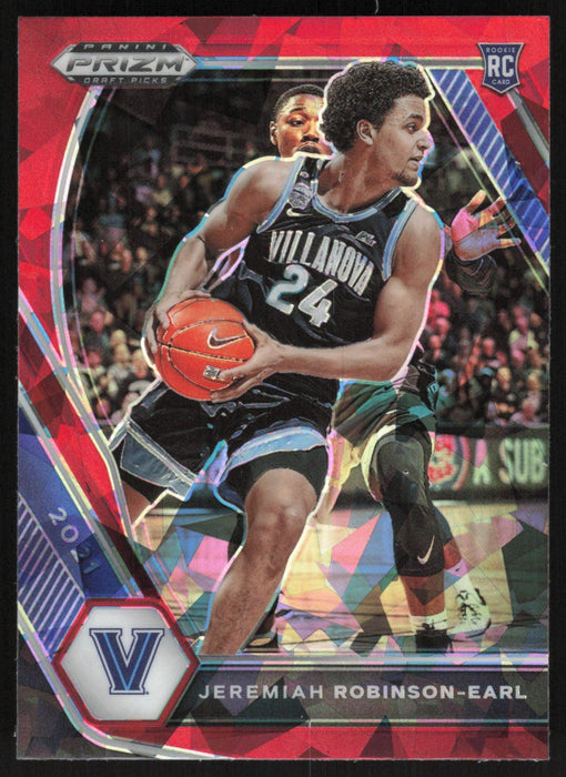 Jeremiah Robinson-Earl 2021 Panini Prizm Draft Picks # 43 RC Red Ice Prizm Villanova Wildcats - Collectible Craze America