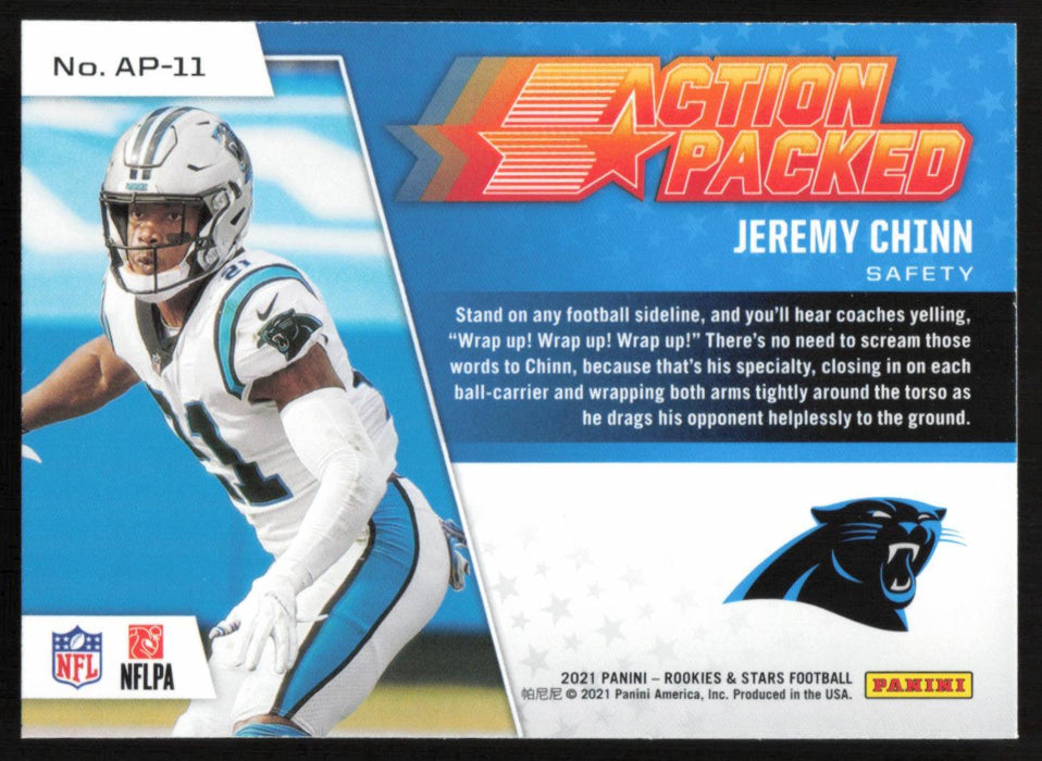 Jeremy Chinn 2021 Panini Rookie & Stars # AP-11 Action Packed Carolina Panthers - Collectible Craze America