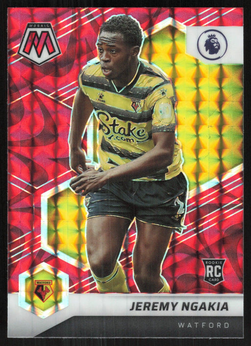 Jeremy Ngakia 2021 Panini Mosaic Premier League # 45 RC Red Prizm Watford - Collectible Craze America