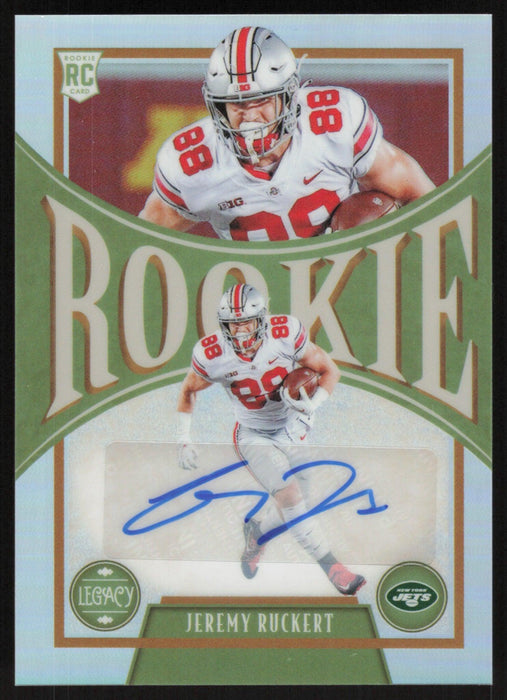 Jeremy Ruckert 2022 Panini Legacy Rookie # 191 RC Auto Premium Edition New York Jets - Collectible Craze America