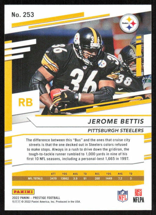 Jerome Bettis 2022 Panini Prestige # 253 Pittsburgh Steelers - Collectible Craze America