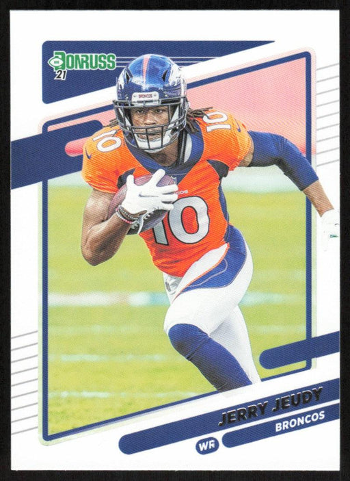 Jerry Jeudy 2021 Donruss Football # 185 Denver Broncos Base - Collectible Craze America