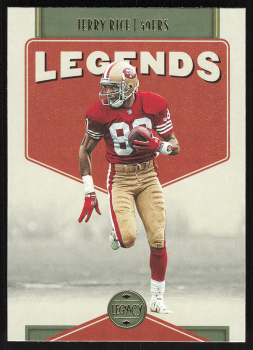 Jerry Rice 2022 Panini Legacy Legends # 104 San Francisco 49ers Base - Collectible Craze America