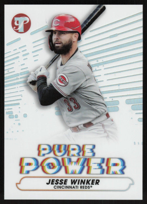 Jesse Winker 2022 Topps Pristine # PP-14 Pure Power Insert Cincinnati Reds - Collectible Craze America