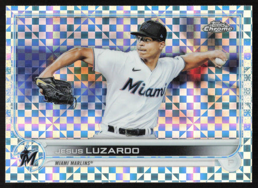 Jesus Luzardo 2022 Topps Chrome # 112 X-Fractor Miami Marlins - Collectible Craze America