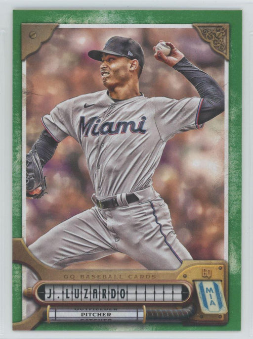 Jesus Luzardo 2022 Topps Gypsy Queen # 243 Green Miami Marlins - Collectible Craze America