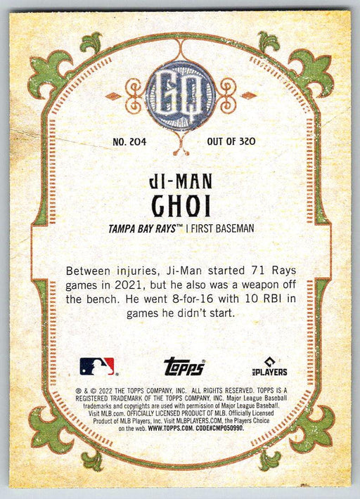 Ji-Man Choi 2022 Topps Gypsy Queen # 204 Tampa Bay Rays - Collectible Craze America