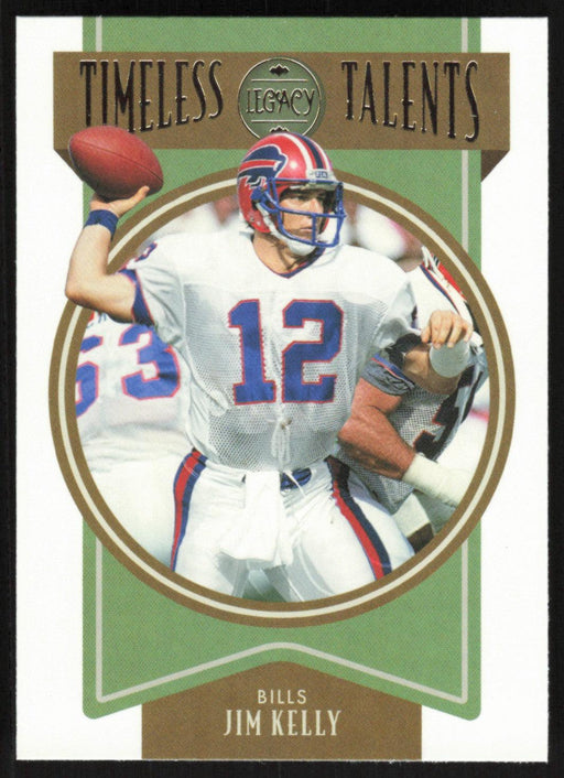 Jim Kelly 2022 Panini Legacy Timeless Talents # TT-17 Buffalo Bills - Collectible Craze America