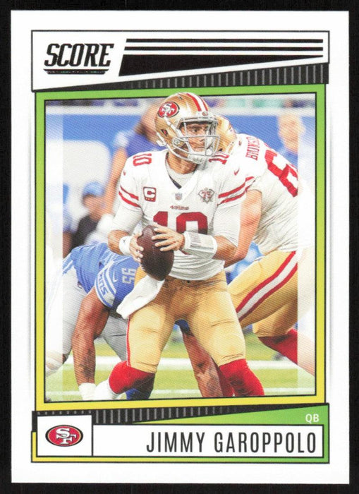 Jimmy Garoppolo 2022 Panini Score Football # 166 Base San Francisco 49ers - Collectible Craze America