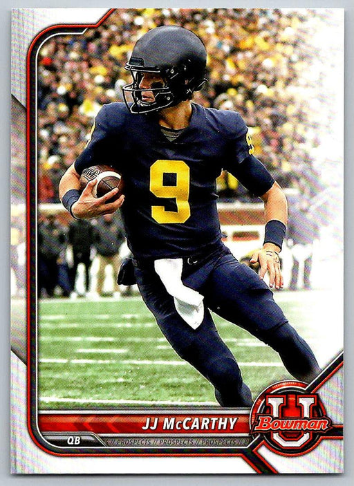 JJ McCarthy 2021 Bowman University Football # 79 Michigan Wolverines - Collectible Craze America