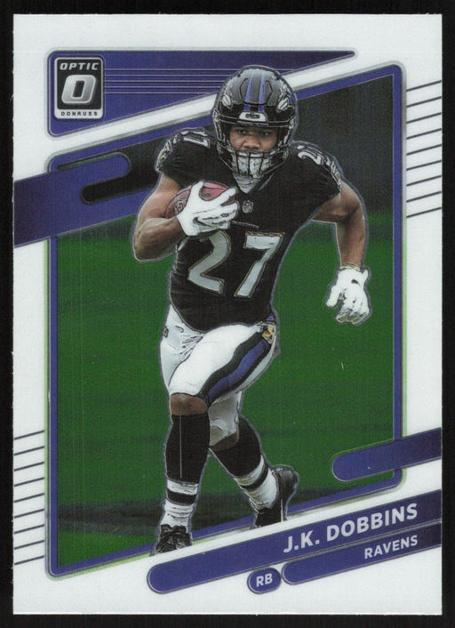 JK Dobbins 2021 Donruss Optic # 129 Baltimore Ravens - Collectible Craze America