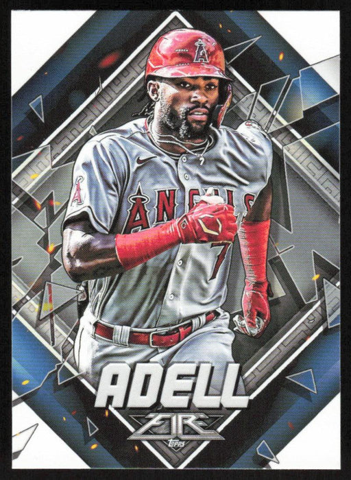 Jo Adell 2022 Topps Fire Baseball # 53 Los Angeles Angels Base - Collectible Craze America