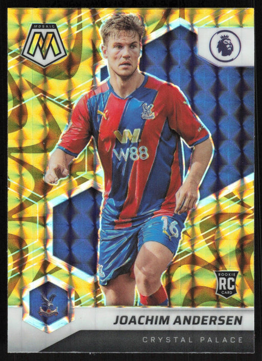 Joachim Andersen 2021 Panini Mosaic Premier League # 133 RC Reactive Gold Crystal Palace - Collectible Craze America